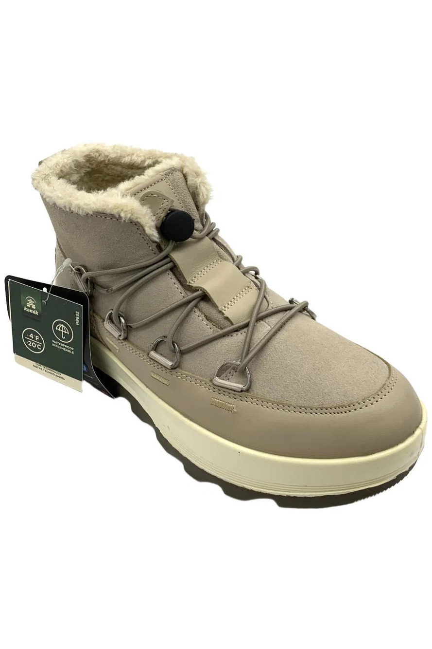 Kamik Women's Celeste Lo Leather Snow Boots Light Taupe - Medium